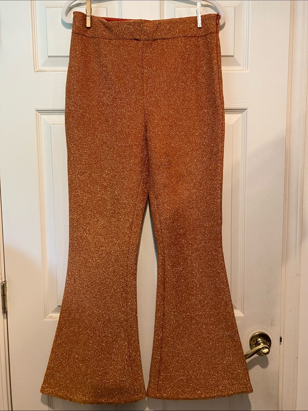 Arnhem Metallic Copper Flare Pants